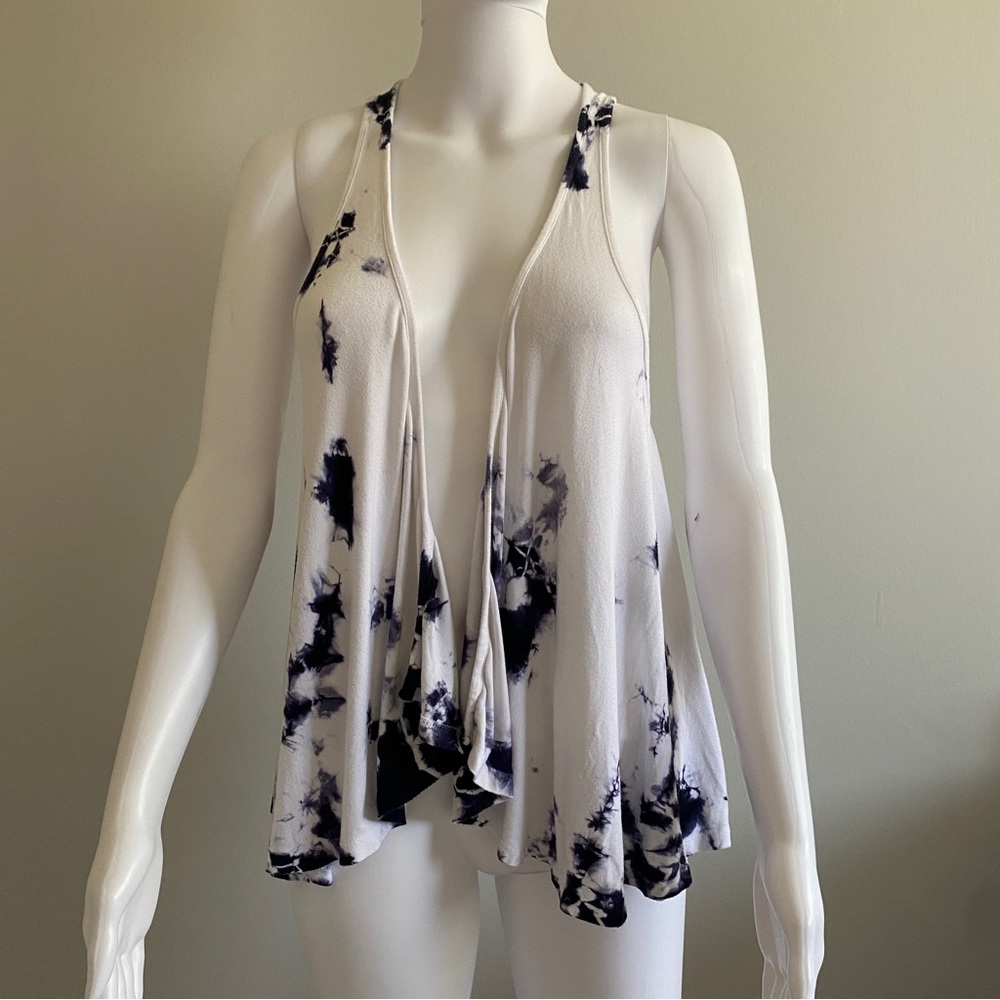 Fighting Eel Tie Dye Vest Indigo